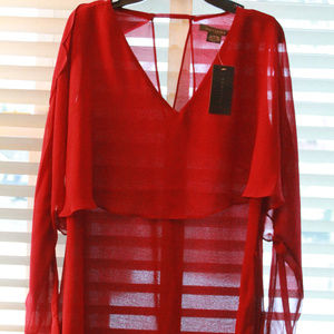 🆕 Suzy Shier Red Blouse ❤️